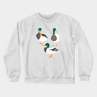 Happy ducks from the lake Crewneck Sweatshirt